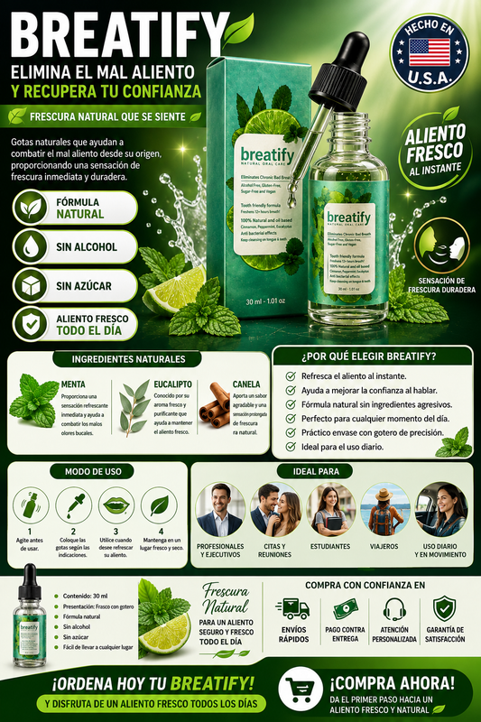 BREATIFY - PARA MAL ALIENTO - U.S.A