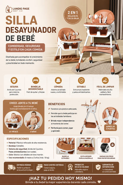 SILLA DESAYUNADOR DE BEBÉ